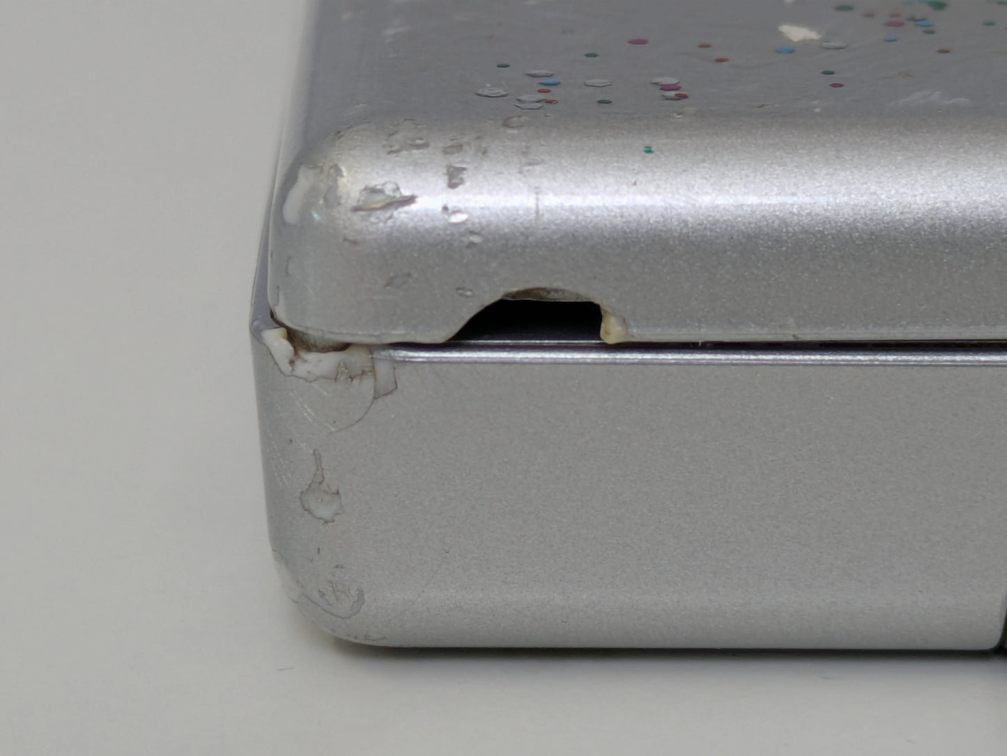 Nintendo DS Lite - Silver - Glitter Painted - CONSOLE ONLY - AS-IS