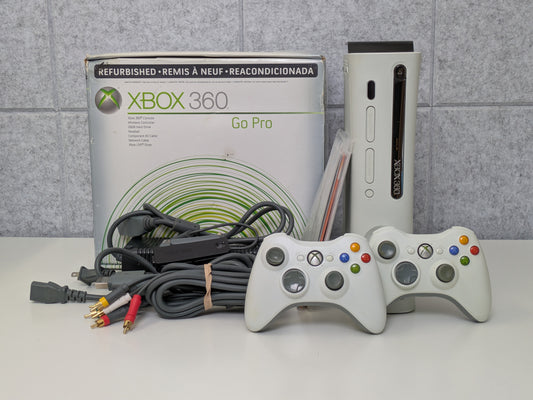 Microsoft Xbox 360 in Microsoft Refurbished Box - 120GB - White - AS-IS