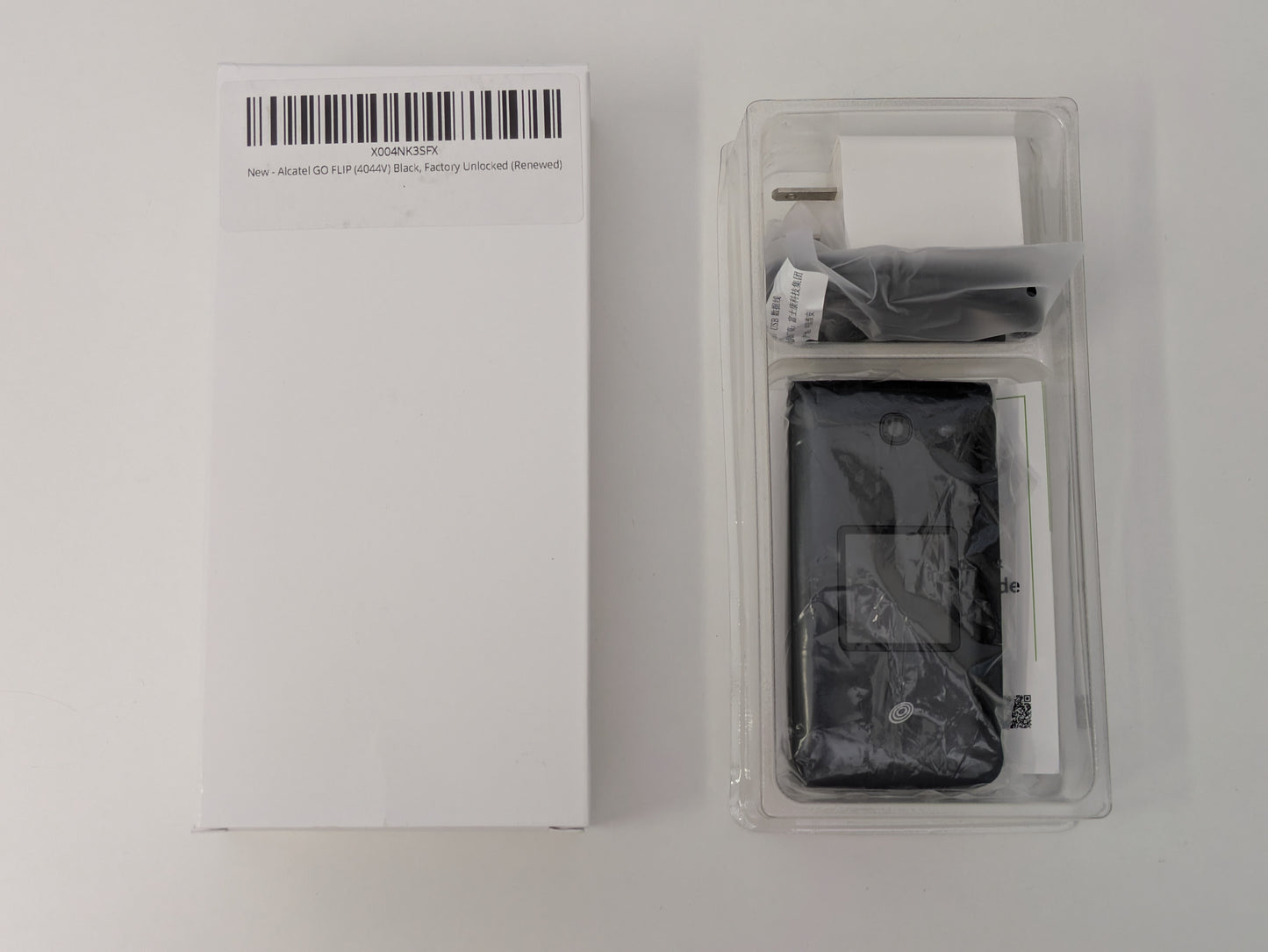 Alcatel GO Flip - Black - UNLOCKED - USED, LIKE NEW IN BOX