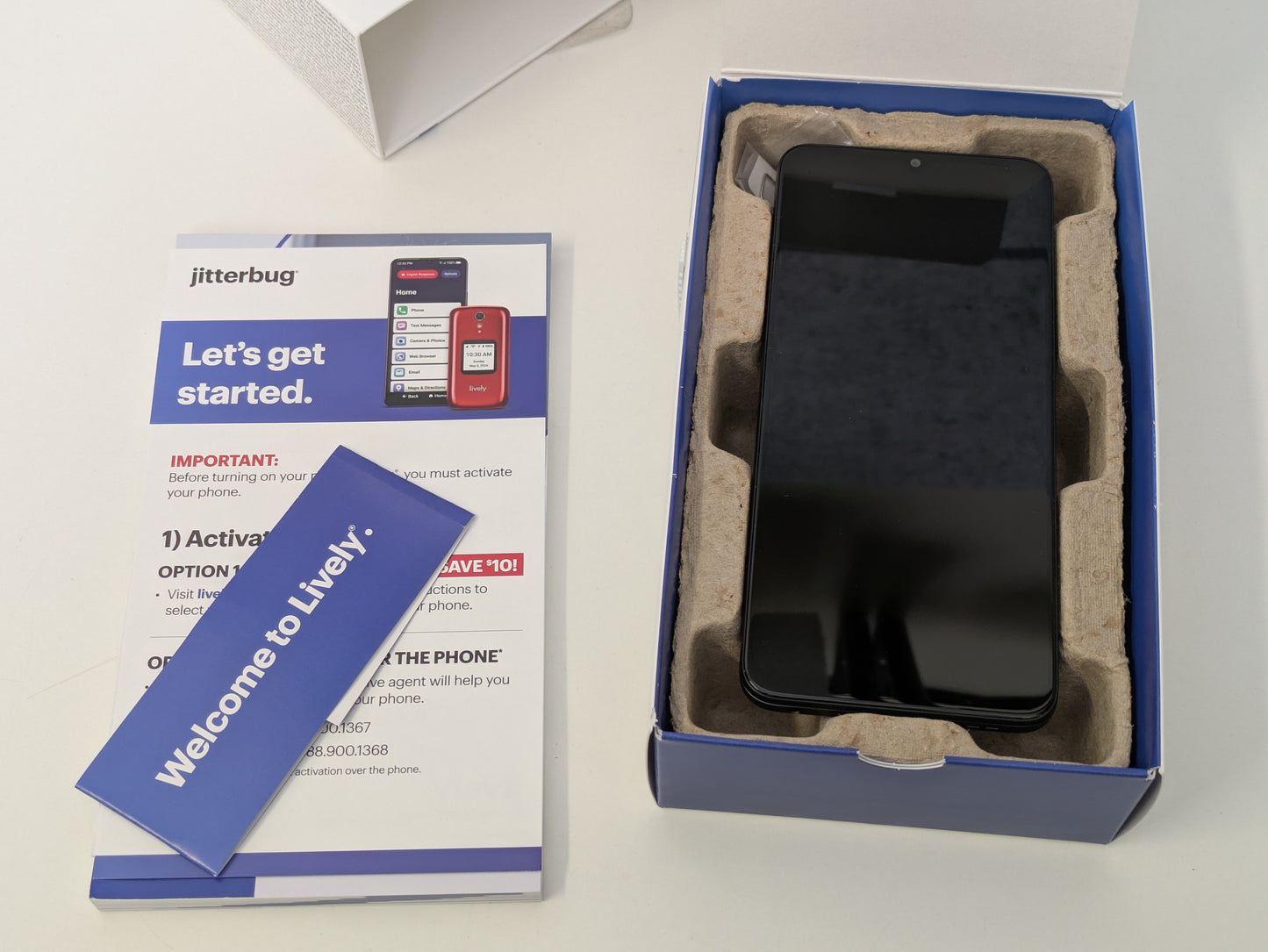 TCL Jitterbug Smart4 T608G (Network Locked to Lively) - 32GB - Gray - USED