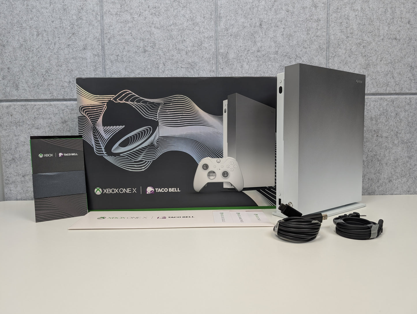 Microsoft Xbox One X - TACO BELL LTD. ED. Silver/White - 1TB - OPEN BOX