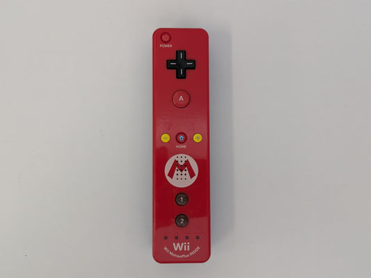 Nintendo Wii Motion Plus Remote Controller - Mario Edition - NO POWER