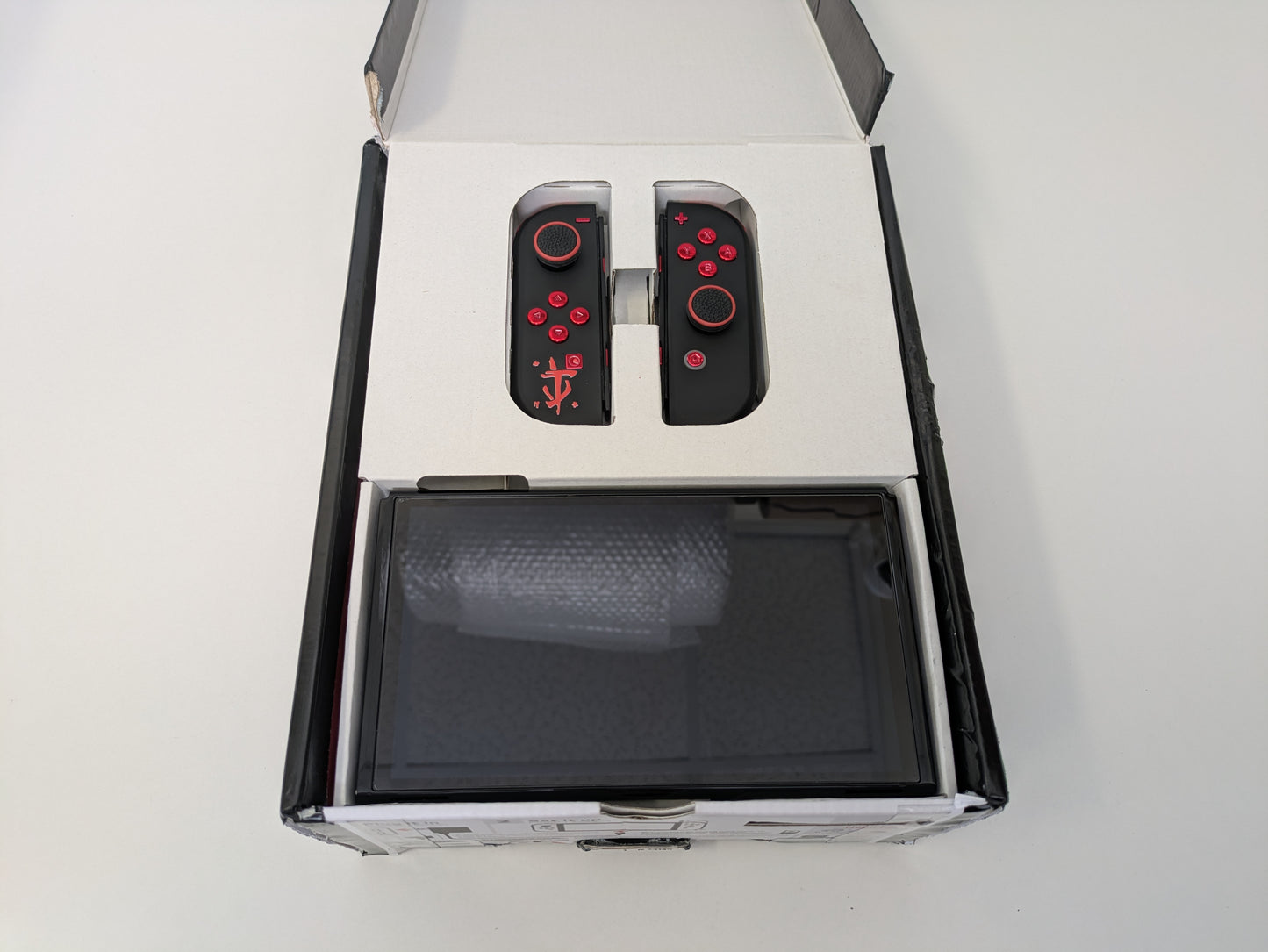 Nintendo Switch OLED - CUSTOM Doomslayer Edition - CIB w/ Custom Box - USED