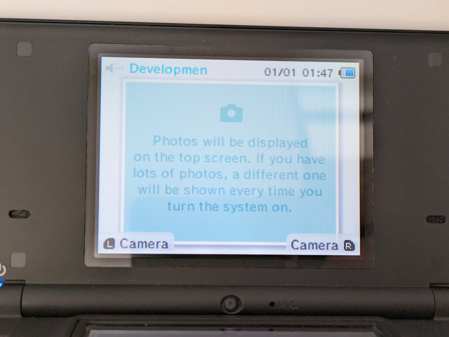 Nintendo DSi "Panda" Development Unit - Black & White - USED