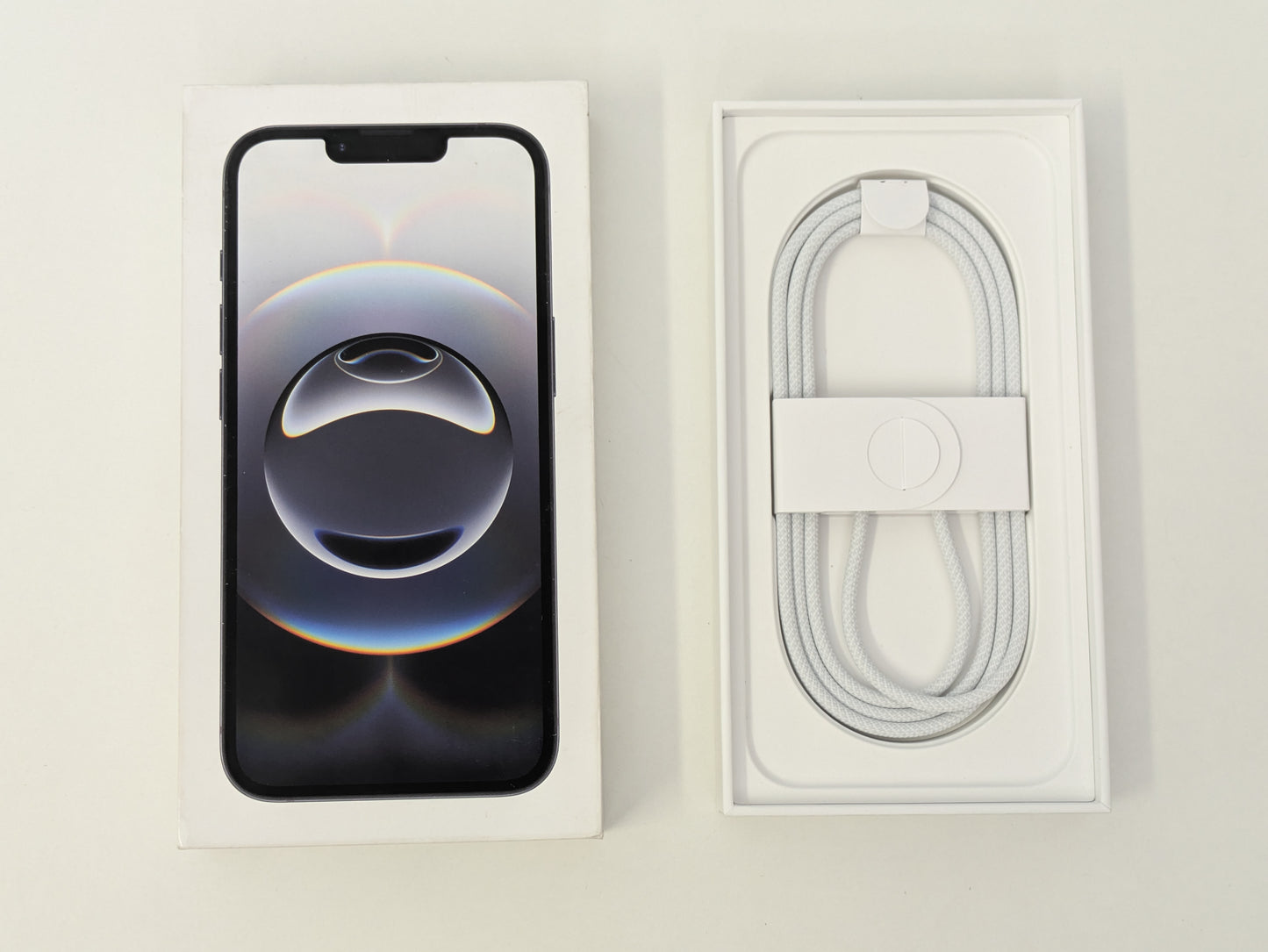 Apple iPhone 16e - 128GB - Black - T-Mobile - USED, LIKE NEW IN BOX w/ USB-C Charging Cable