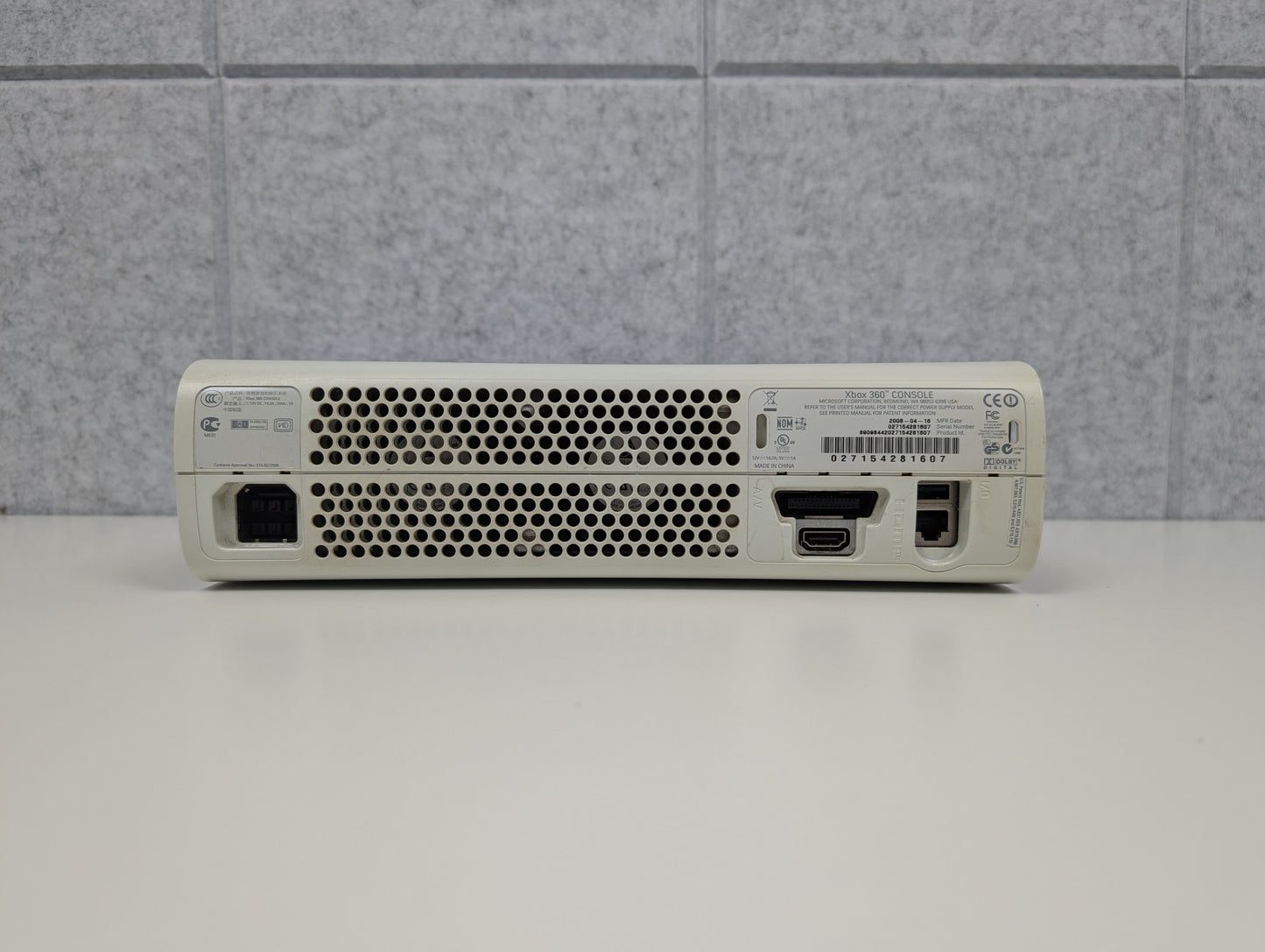 Microsoft Xbox 360 (Falcon) - White - NO HARD DRIVE - AS-IS, RROD