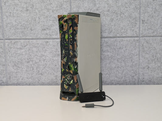 Microsoft Xbox 360 w/ Network Adapter - 20GB - White/Camo - USED