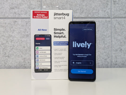 TCL Jitterbug Smart4 - 32GB - Gray - Lively - USED