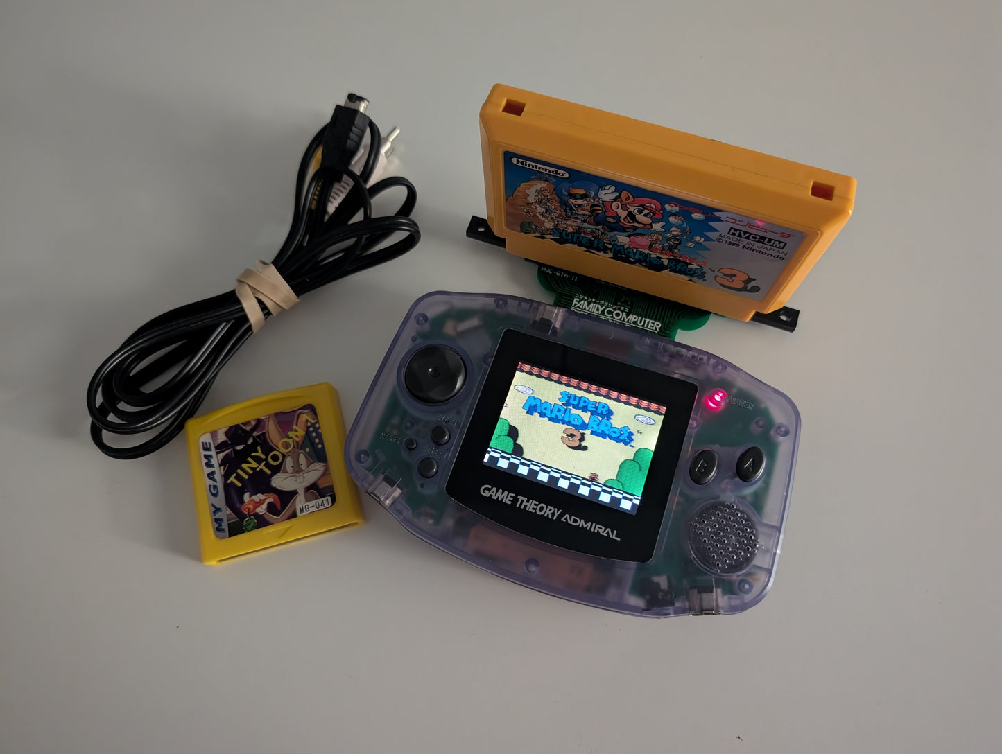Mystery Game Theory Admiral w/ Tiny Toons game & accessories - Blue - USED