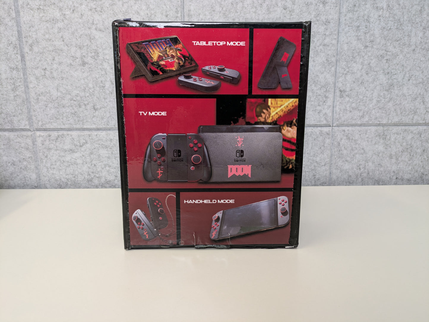 Nintendo Switch OLED - CUSTOM Doomslayer Edition - CIB w/ Custom Box - USED