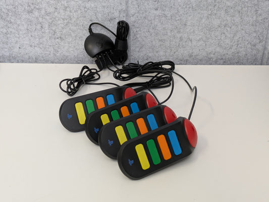 Set of 4 Buzz! Controllers for PS2 & PS3 - Trivia Quiz Game Buzzers - USED
