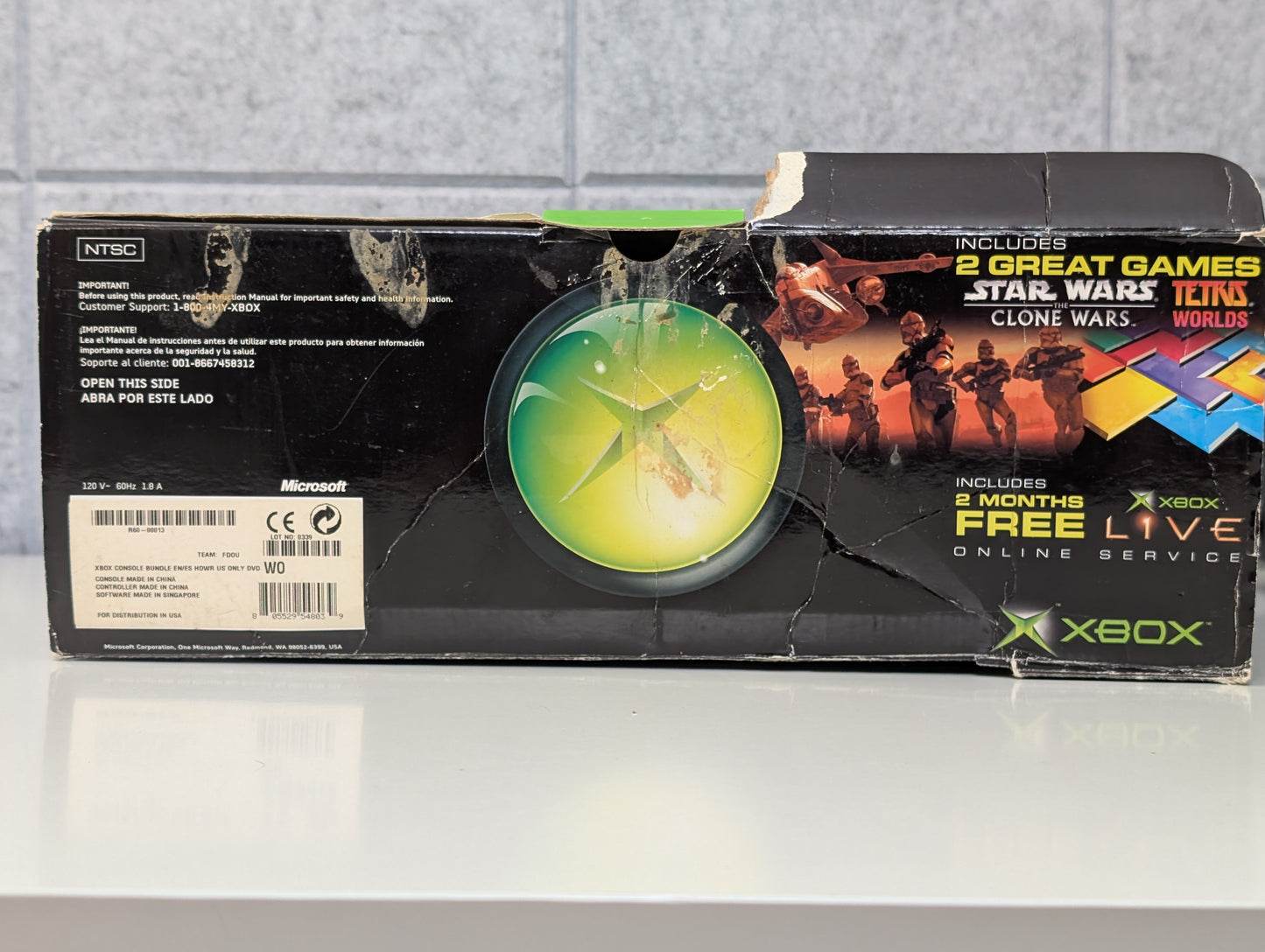 Microsoft OG/Original Xbox Star Wars Clone Wars + Tetris Worlds Bundle - USED