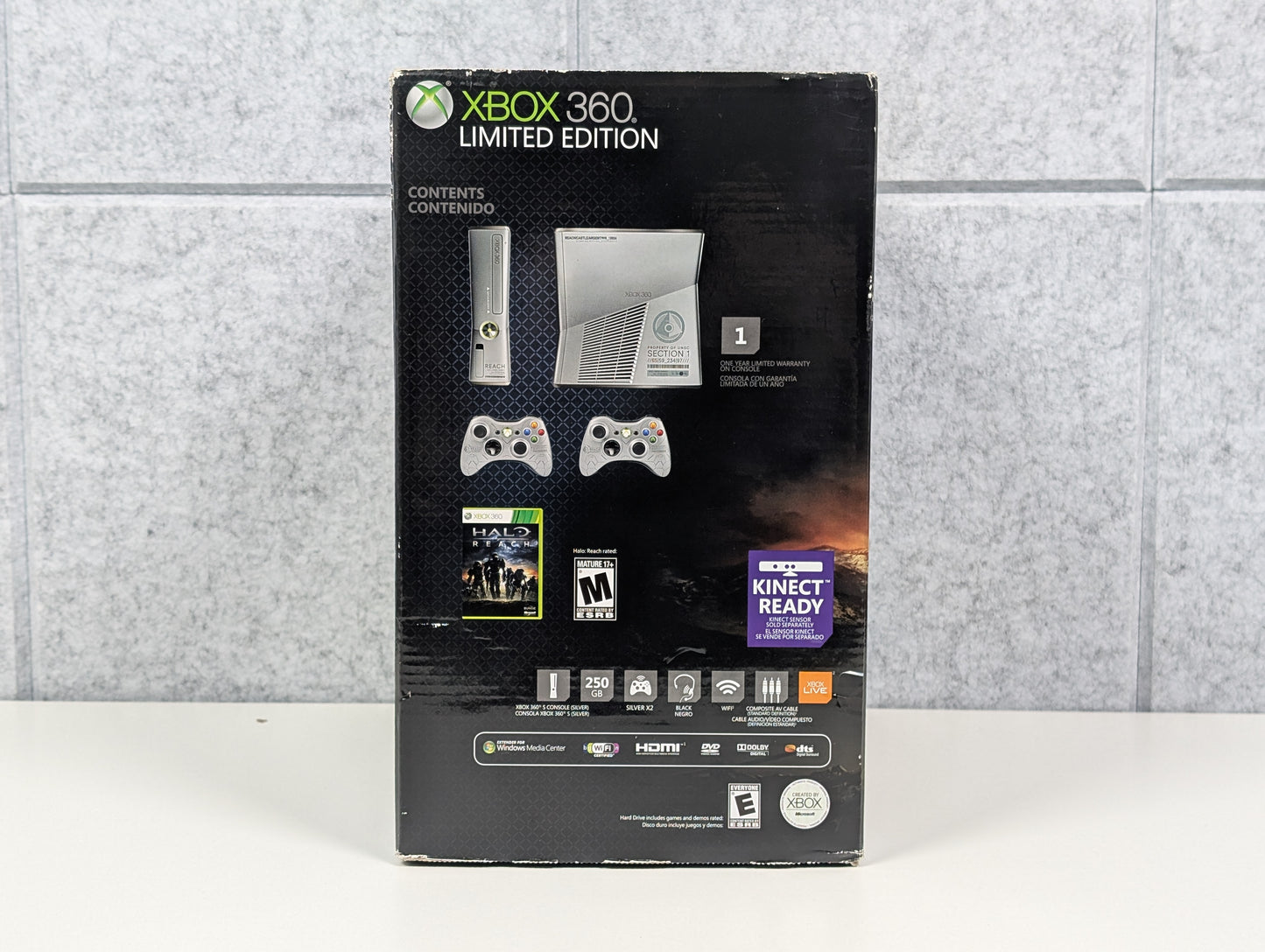 Microsoft Xbox 360 S IN BOX - 250GB - Halo Reach Ltd. Ed. - USED