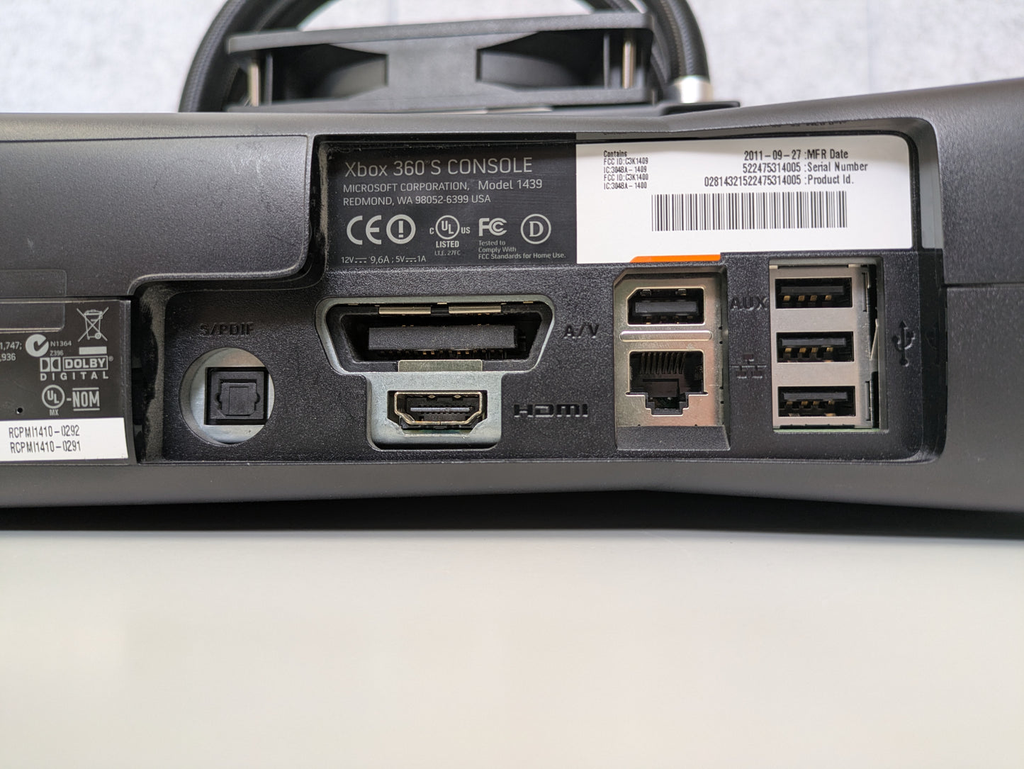 Watercooled Microsoft Xbox 360 S - MODDED w/ Aurora Dashboard & Games - Black - 110GB - USED - Used