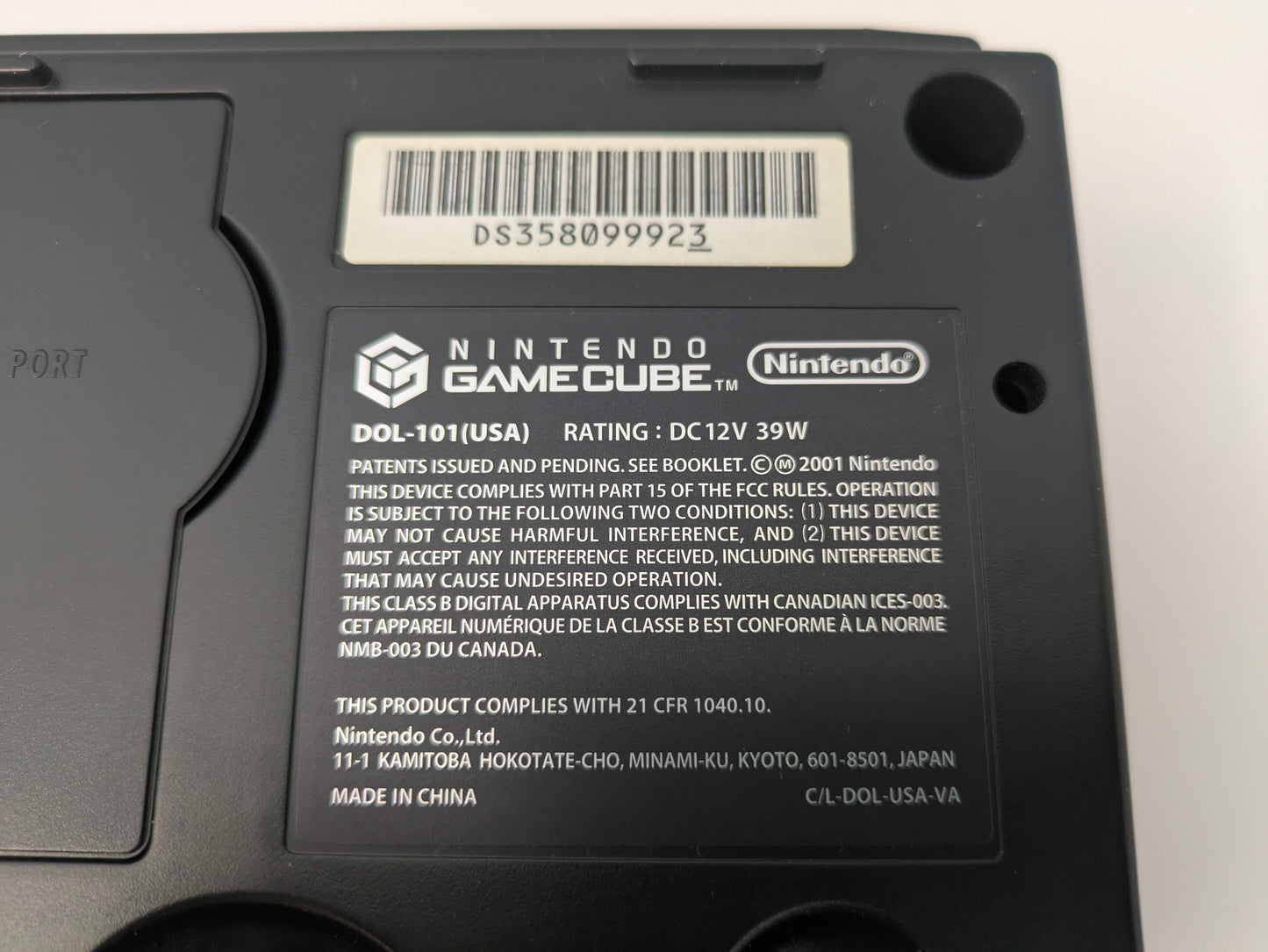 Nintendo Black GameCube Console w/ Box, Controllers, & Cords - USED (GG93)