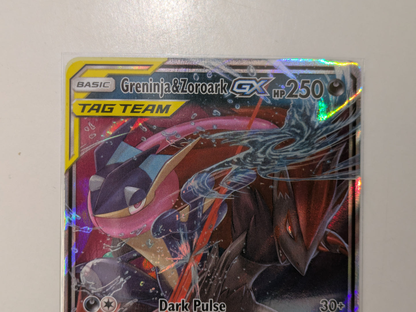 Pokémon TCG - Greninja & Zoroark GX Holo Ultra Rare 107/214 - Unbroken Bonds (2019) - Near Mint