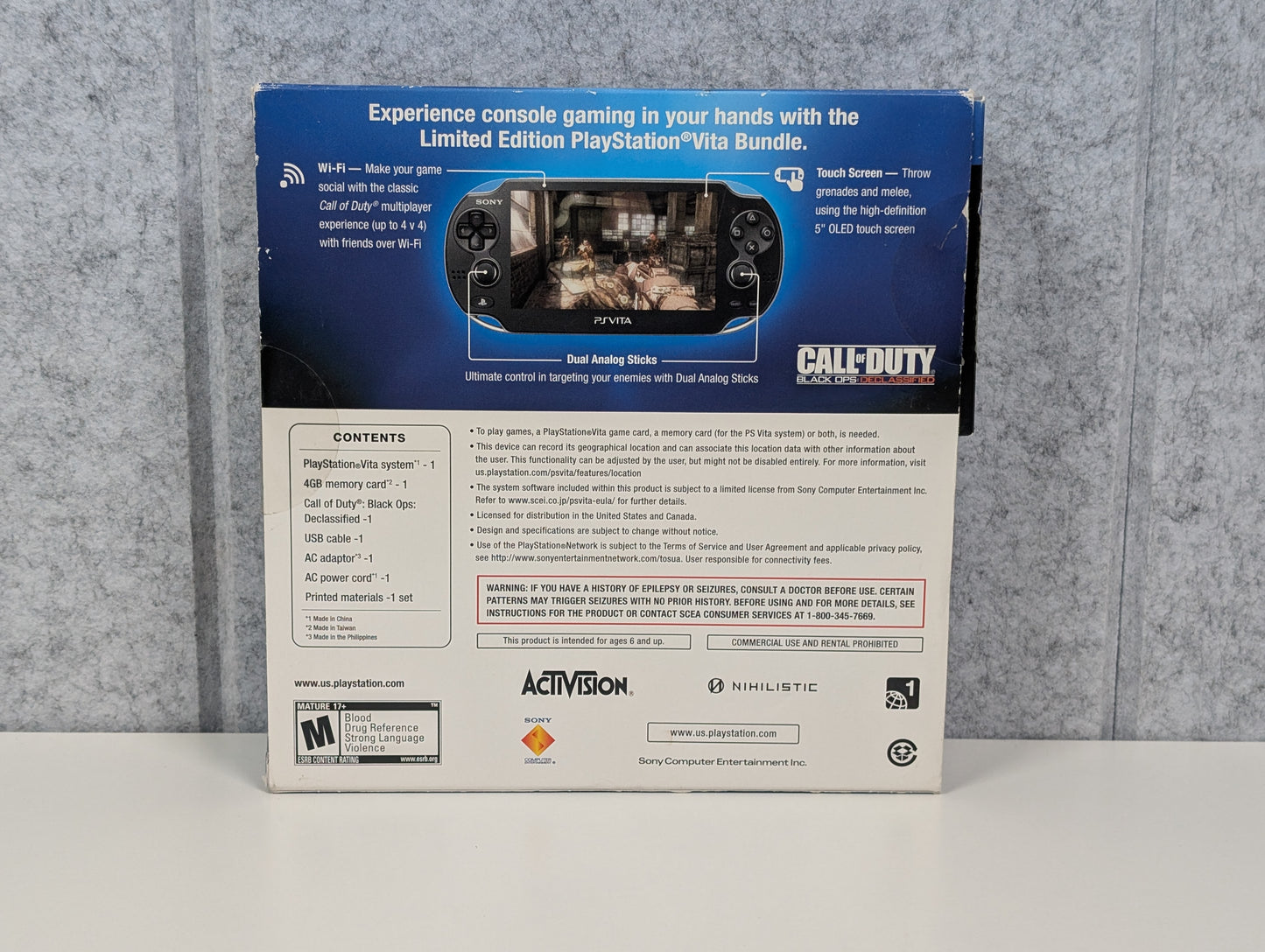 Sony PlayStation Vita 3G/WiFi - COD Black Ops Ltd. Ed. - 8GB - USED