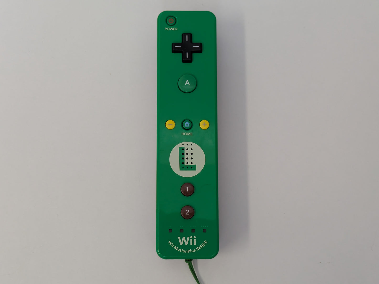 Nintendo Wii Motion Plus Remote Controller - Luigi Edition - NO POWER