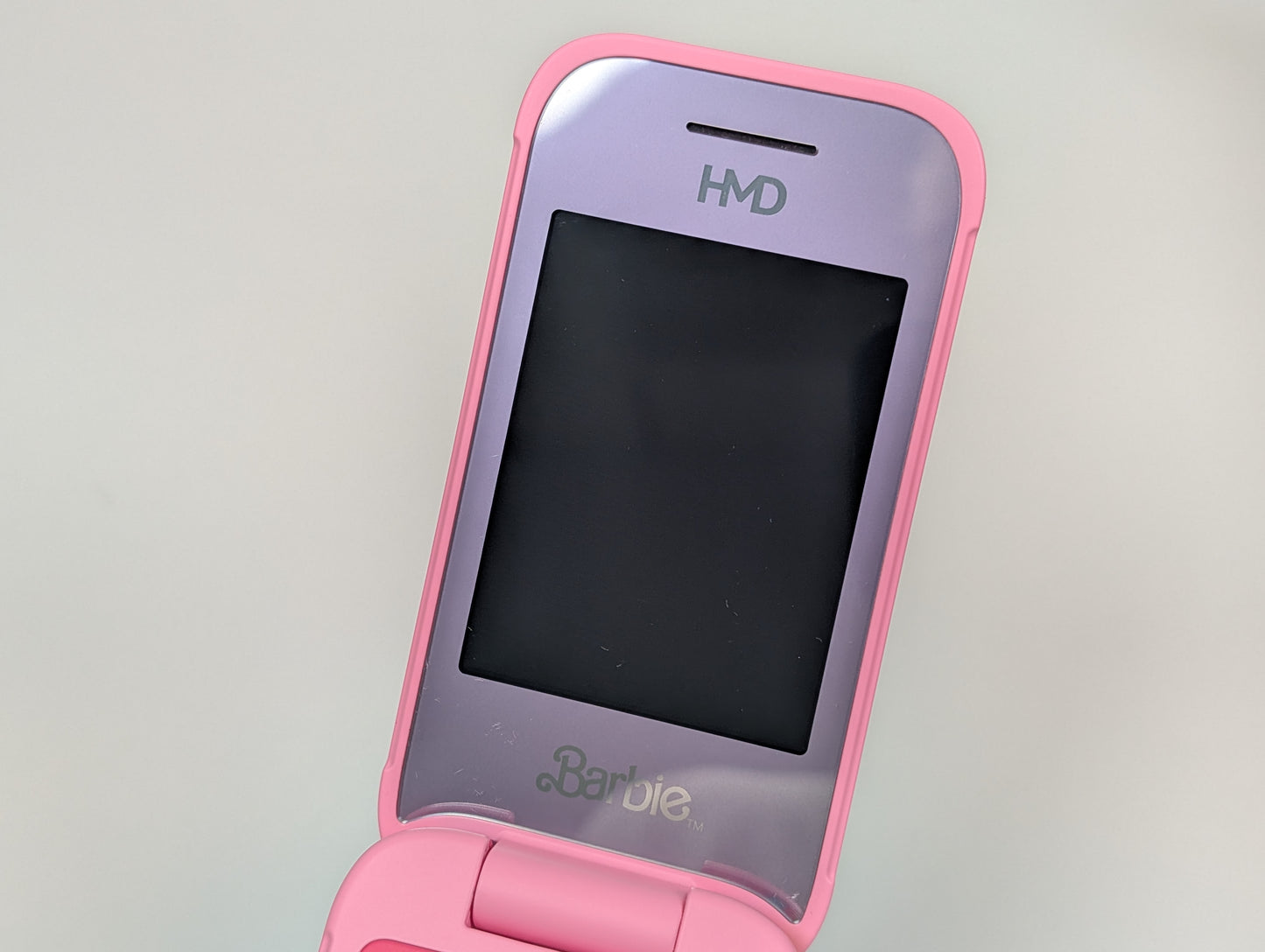 HMD Barbie Flip Phone (Network Unlocked) - US Version w/ KaiOS - Pink - USED