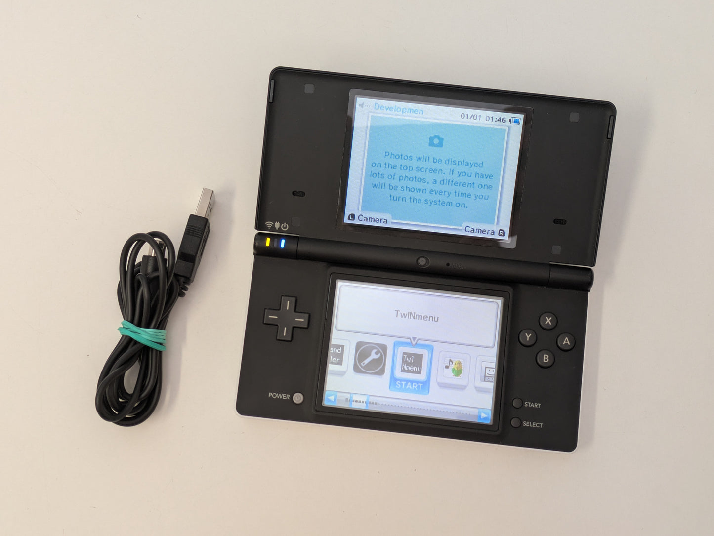 Nintendo DSi "Panda" Development Unit - Black & White - USED
