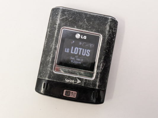 LG Lotus LX600 (Network Locked to Sprint) - 512MB - Matte Black - USED