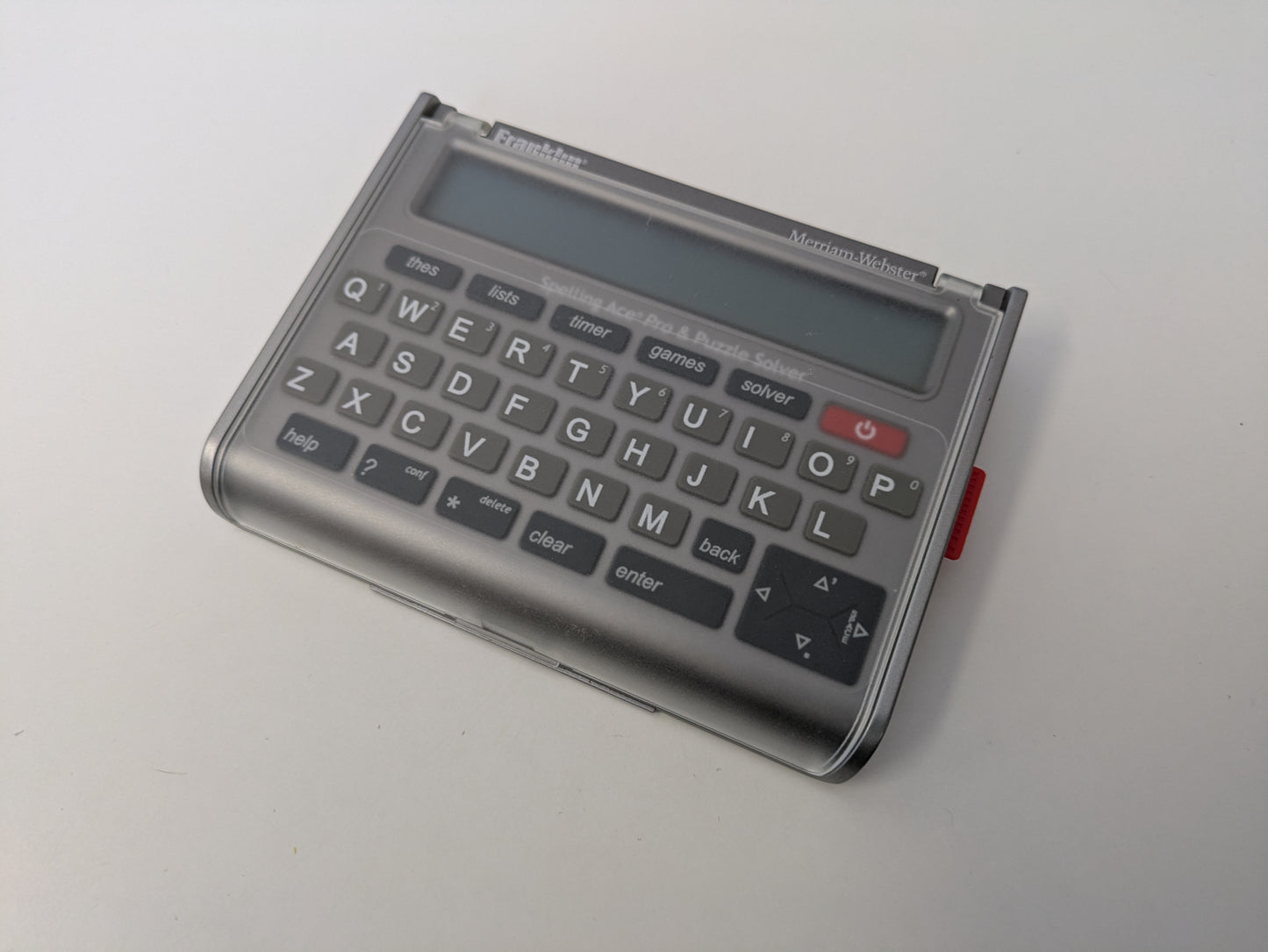 Franklin SA-309 Spelling Ace Pro - Pocket Electronic Merriam-Webster Dictionary & Puzzle Solver - AS-IS