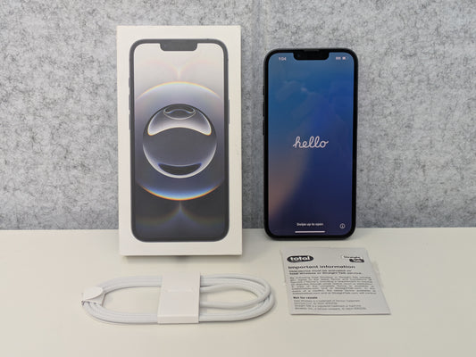 Apple iPhone 16e A3212 (Network Locked to Straight Talk/Total Wireless) - 128GB - Black - USED