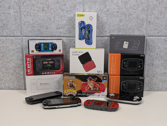 UNTESTED Lot of 13 Budget Emulation Handhelds - AS-IS