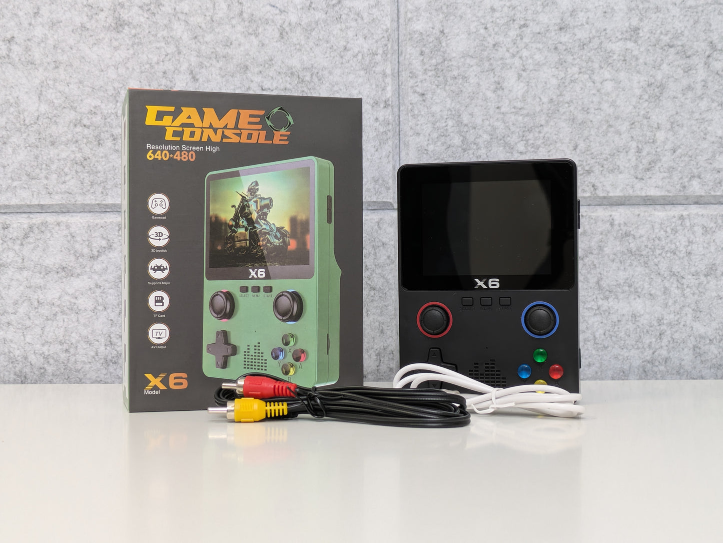 X6 Retro Emulation Handheld Console w/ 32GB SD card IN BOX - AS-IS