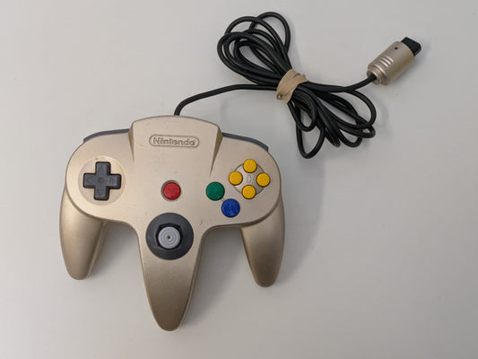 Nintendo 64 N64 OEM Controller - Gold - USED