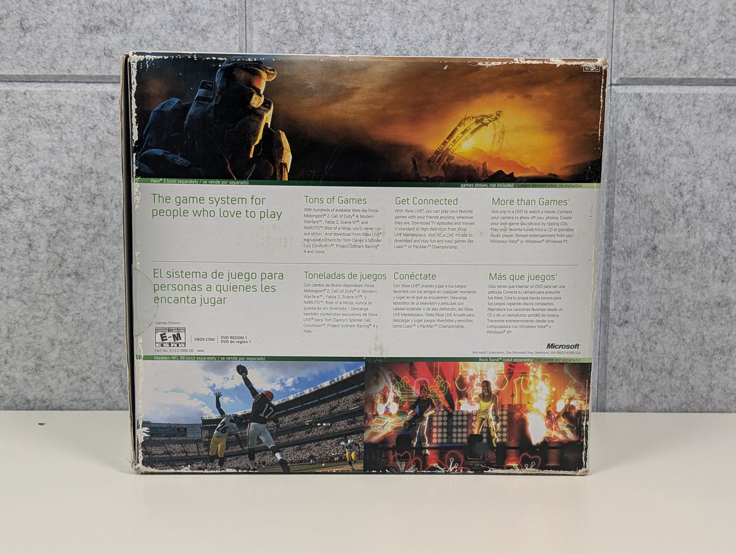 Microsoft Xbox 360 (BLADES DASH) CIB - 20GB - White - OPEN BOX