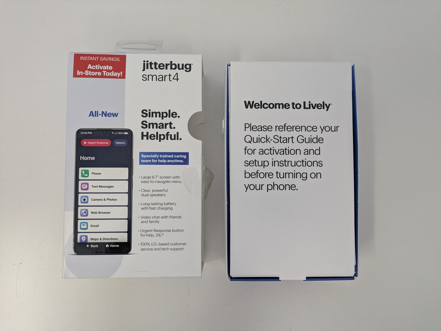 TCL Jitterbug Smart4 T608G (Network Locked to Lively) - 32GB - Gray - USED