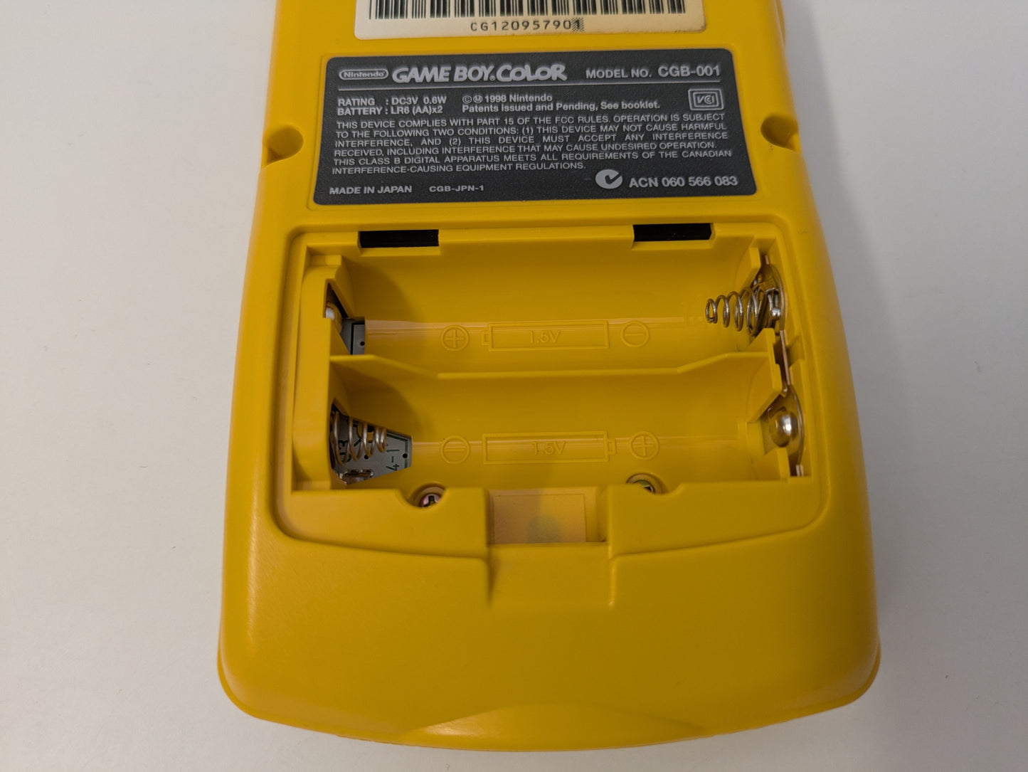 Nintendo Yellow GameBoy Color Handheld Console ONLY - USED (GG94.1)