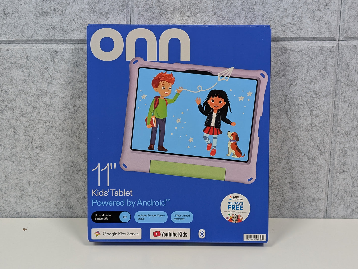 Onn. 11" Android Kids Tablet (2026 version) - 64GB - Purple - USED