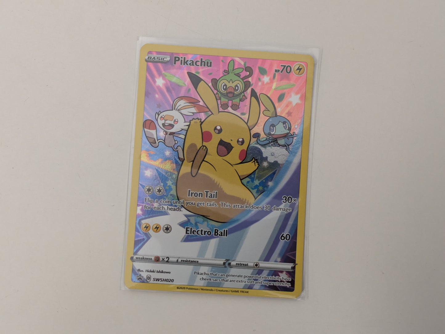 Pokémon TCG - Pikachu SWSH020 - Sword & Shield Promo - Near Mint