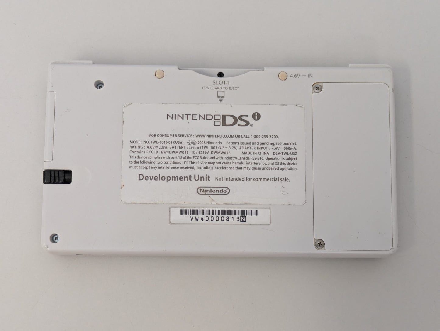 Nintendo DSi "Panda" Development Unit - Black & White - USED