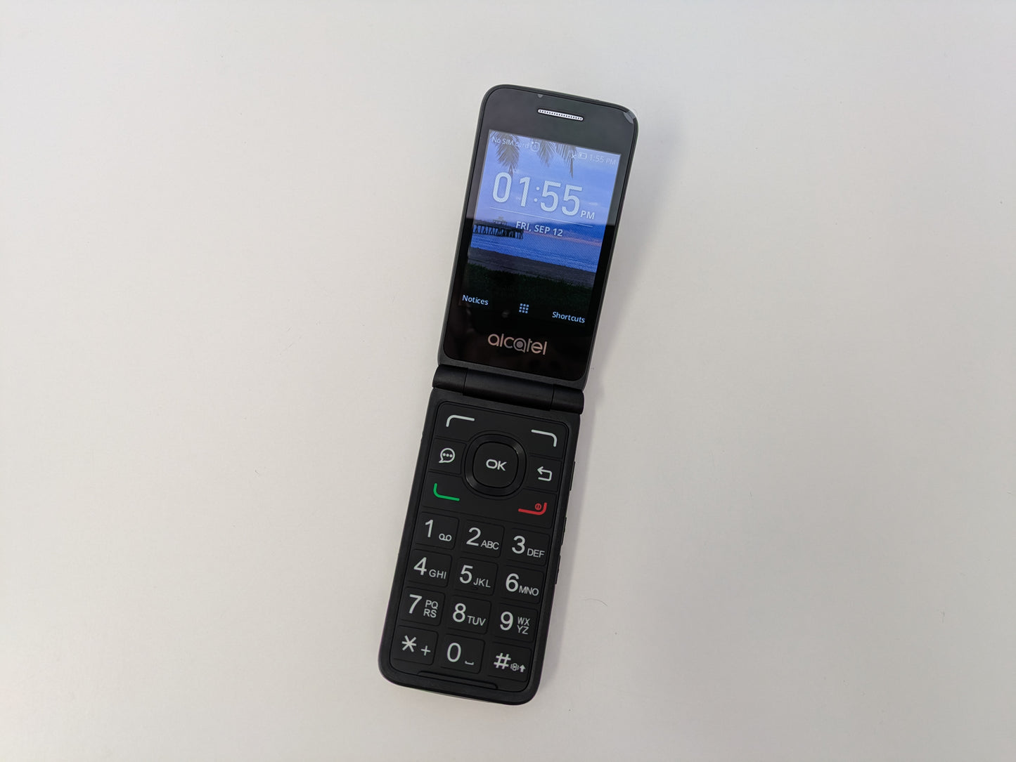 Alcatel GO Flip - Black - UNLOCKED - USED, LIKE NEW IN BOX