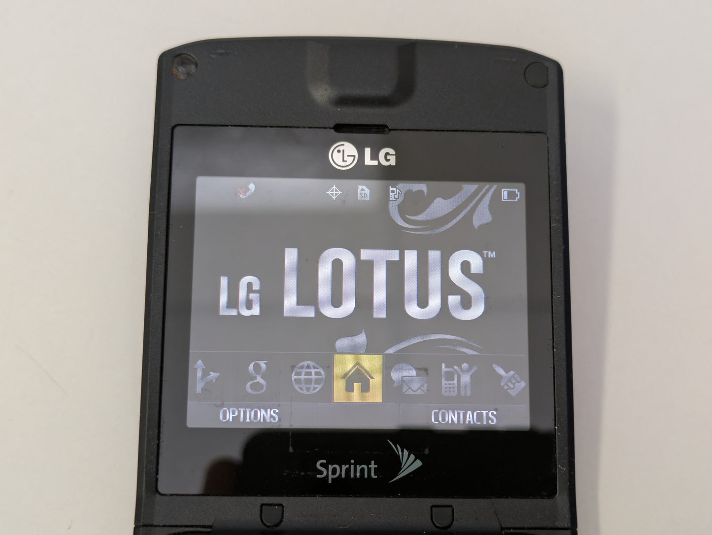 LG Lotus LX600 (Network Locked to Sprint) - 512MB - Matte Black - USED