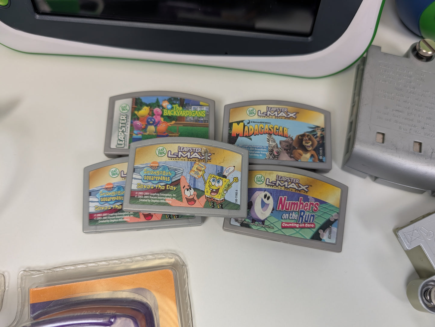 UNTESTED LeapFrog Bundle - 9 devices, 38 games, 16 books, 2 DVDs - AS-IS