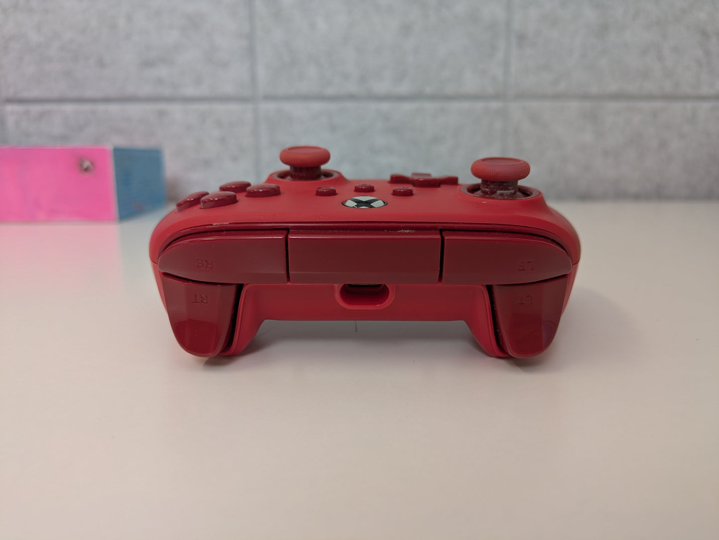 Microsoft Xbox Series S 512GB Console w/ accessories - Custom Pink/Blue Paint Job - MISSING FRONT USB PORT - Used
