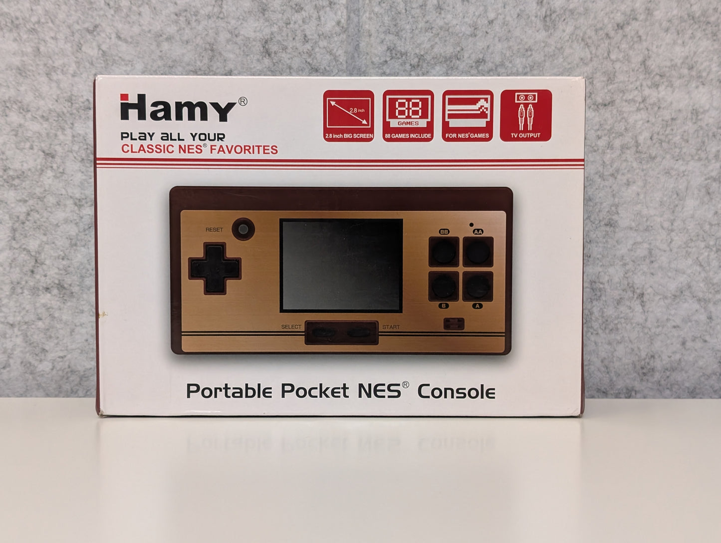 Hamy Portable Pocket NES Console - Black/Grey - USED