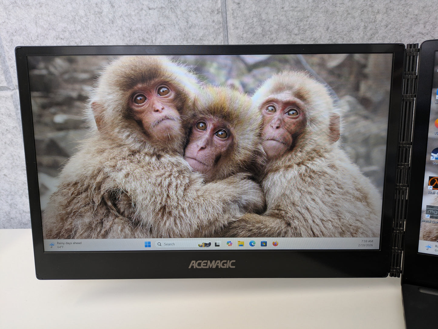 ACEMAGIC 14" Dual-Screen Laptop - 16GB/1TB - Black - USED